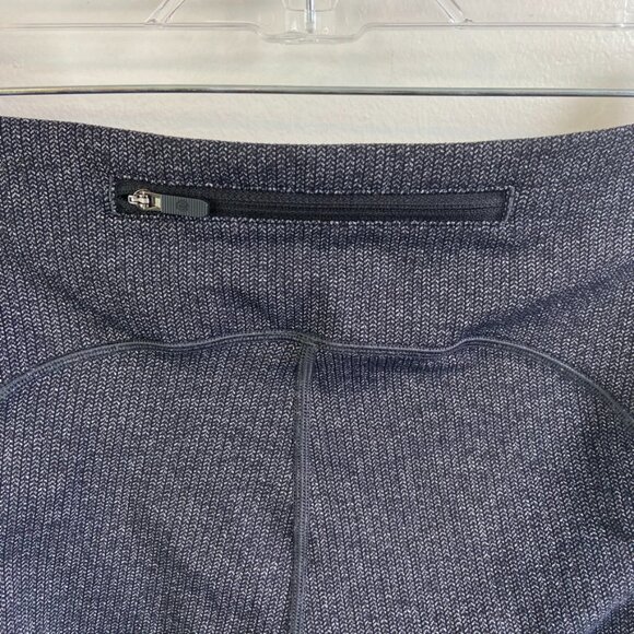 Lululemon Power Luxtreme Varigated Knit Black Heathered Black Speed Up Tight - Picture 12 of 12